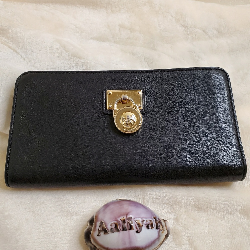 Authentic Black Lock Michael Kors Wallet